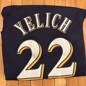 Authentic MLB Christian Yelich Majestic Stitched Jersey Size Medium MVP!